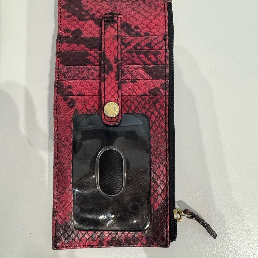 Brahmin credit card wallet Red Snake Pattern Phone Wallet Case